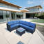 Ensemble de salon de jardin d'extérieur avec canapé modulaire-1092636458