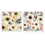Elissa - Ensemble de 2 collages carrés botaniques abstraits-101843556-101843557
