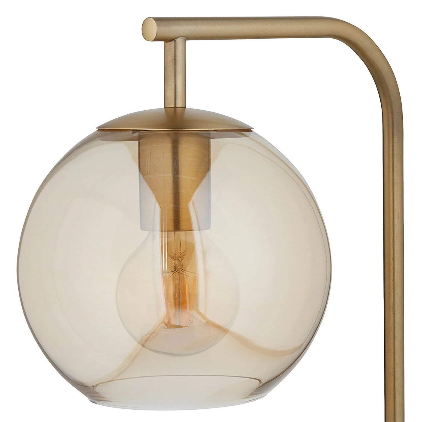 Claire 58.5'' Floor Lamp, Tinted Amber, Brass