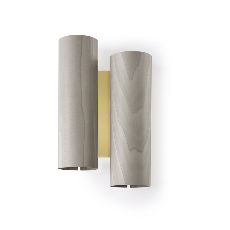 Black Note 2 - Light LED Flush Mounted Sconce, Ivory White, 3000K, Gold