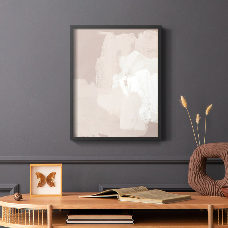Cloud Slate II, reproduction encadrée - bois massif, Noir, H 10 po x l 8 po