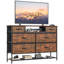 Metal 120cm W 6 - Drawer Chest of Drawers-1486944701