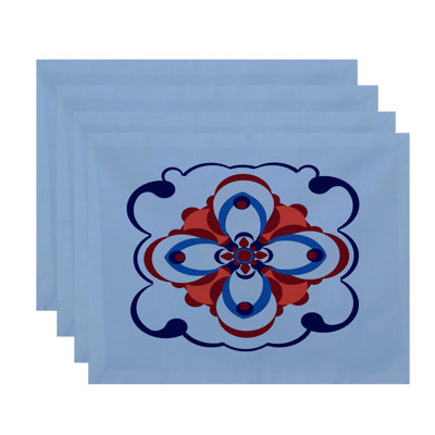 Souihla Polyester Geometric Rectangle Placemat