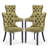 Velvet Dining Chairs, Upholstered High-end Tufted Dining Room Chair with Nailhead Back Ring-981963658-981963657
