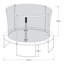 AXI 244cm Round Backyard Trampoline with Safety Enclosure-88358444