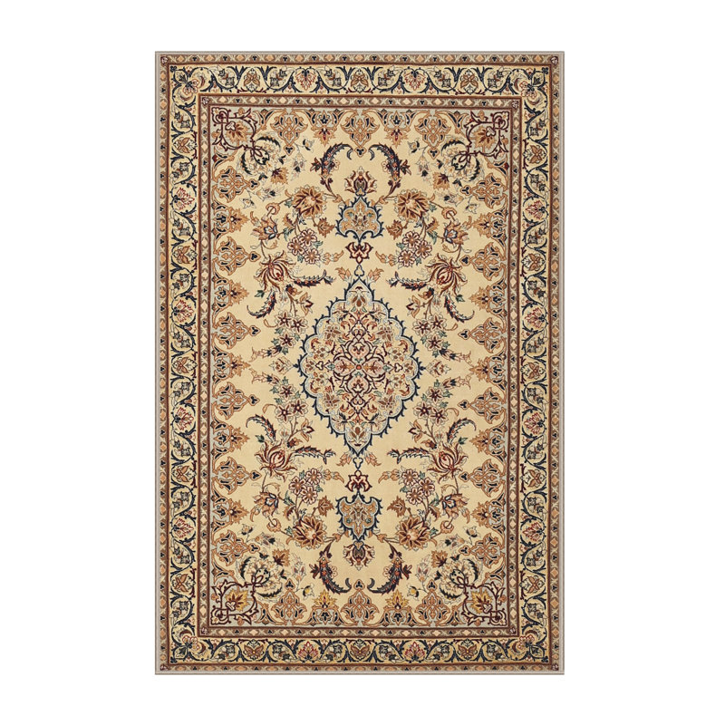 Tapis traditionnel ivoire / beige Cotati, Rectangle 2 pi x 4 pi