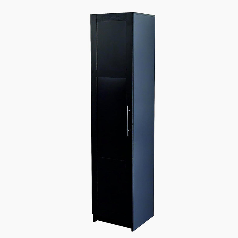 Armoire de rangement murale empilable, Noir