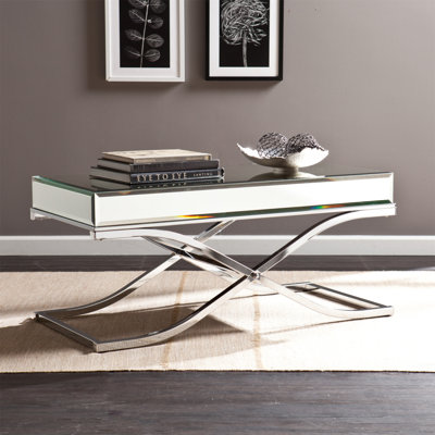 Table de cocktail en miroir - Chrome