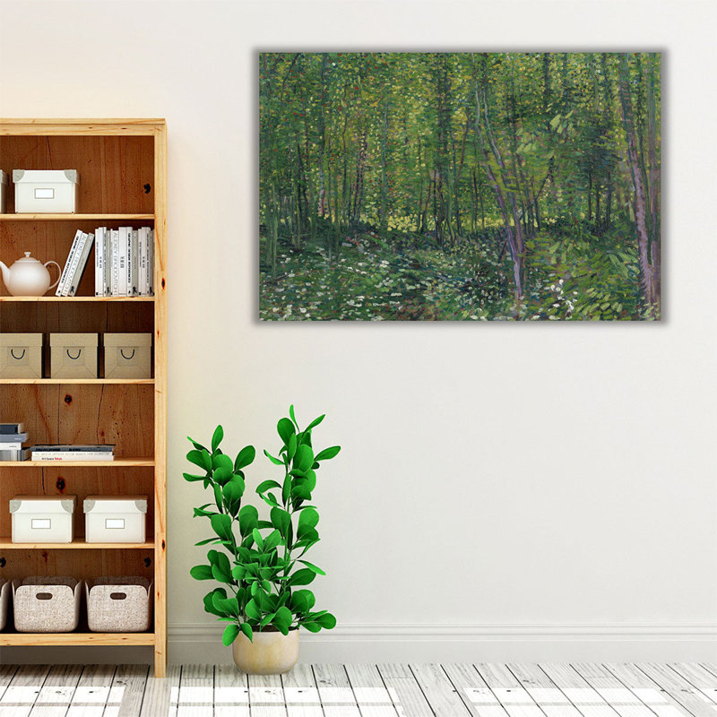 Arbres et sous-bois, 1887, reproduction d'art sur toile, H 40 po x l 60 po