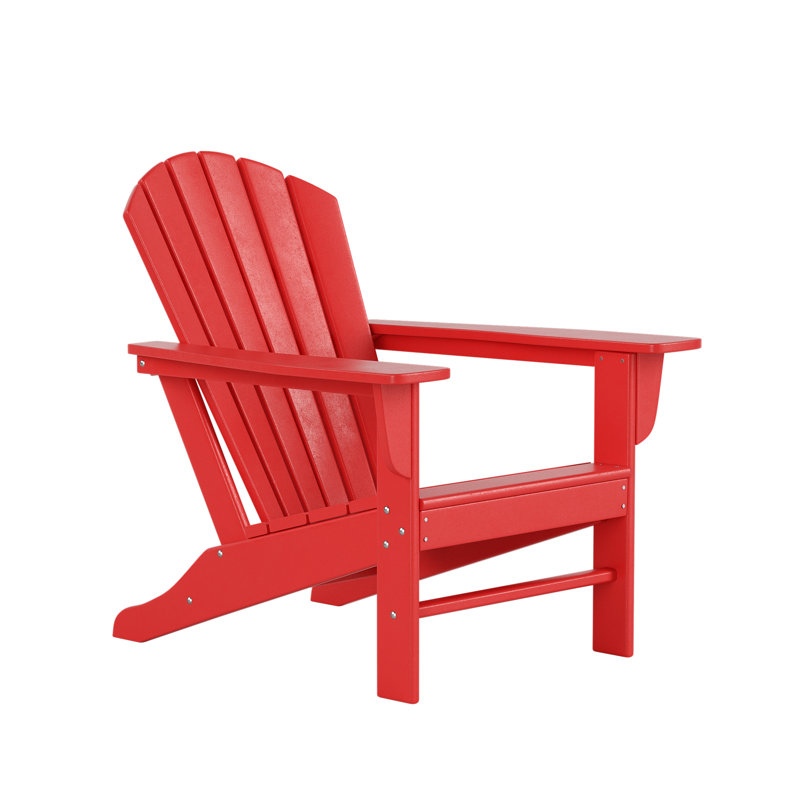 Chaise Adirondack en plastique avec table Altura, Rouge