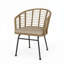 Fauteuil club d'extérieur en rotin d'osier
