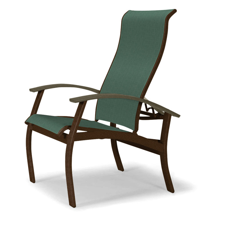 Chaise de patio Askar, Kona texturé, Beachwood, Vert forêt 22D Sunbrella® vert