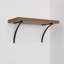 Supports pour tablettes Lumi Home Furnishings, noir mat, paquet de 4-499968516