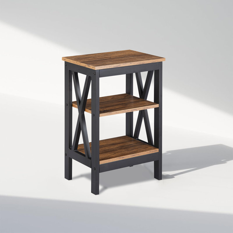 NS Bedside Table, Brown,  Set of 2
