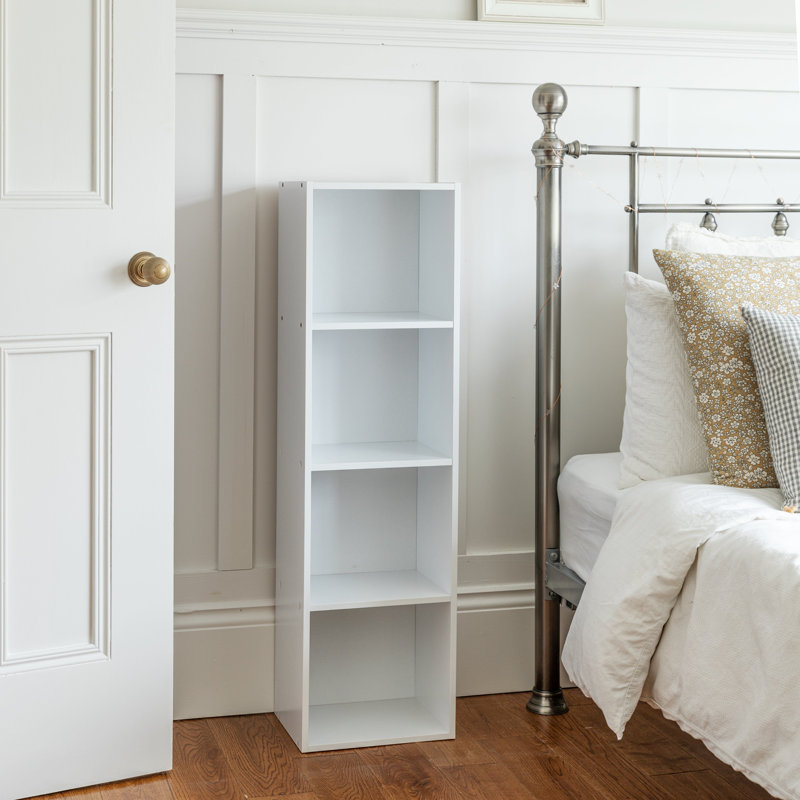 Northville 30cm W Cube Bookcase, (4 Shelves) 41.7"H x 11.811"W x 9.25"D.