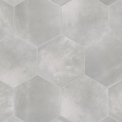 Horizon Hex 7-3/4" x 9"Porcelain Wall & Floor Tile