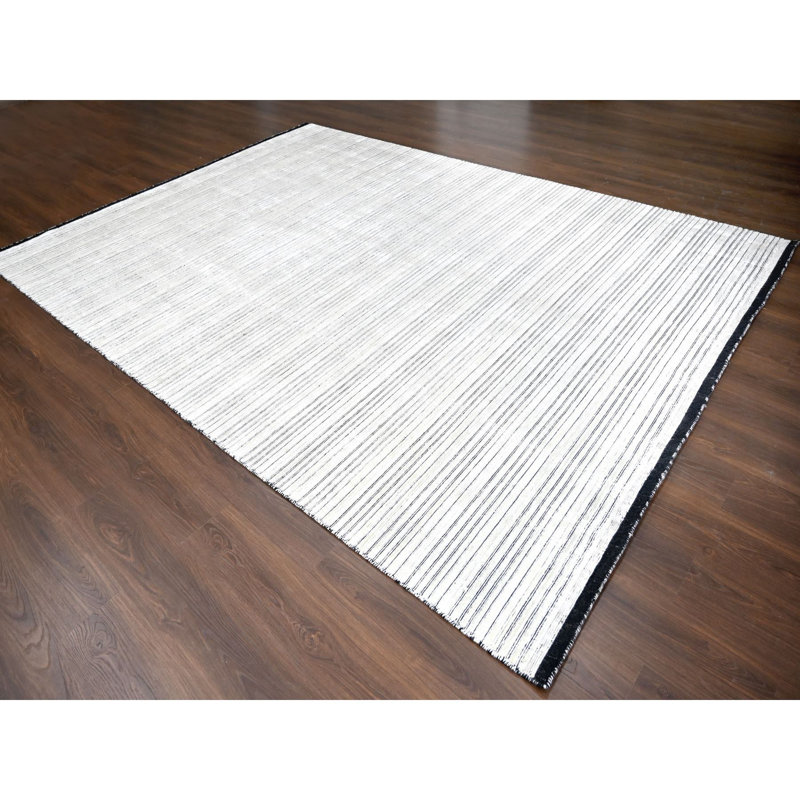 Tapis en laine tissé à la main de style moderne et multicolore 9 pi x 12 pi 1 po C1BC1C505EE645FEAD61C0B1EF612ABF