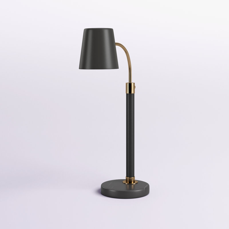 Lampe de table arquée 48 po Gianni, Noir