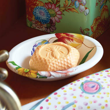MacKenzie-Childs – Flower Market 3 Quart Tea Kettle with Bird
