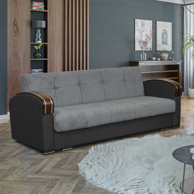 Meriwether Upholstered 90'' Sleeper Sofa