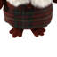 Plush Baby Owl In Plaid Christmas Ornament