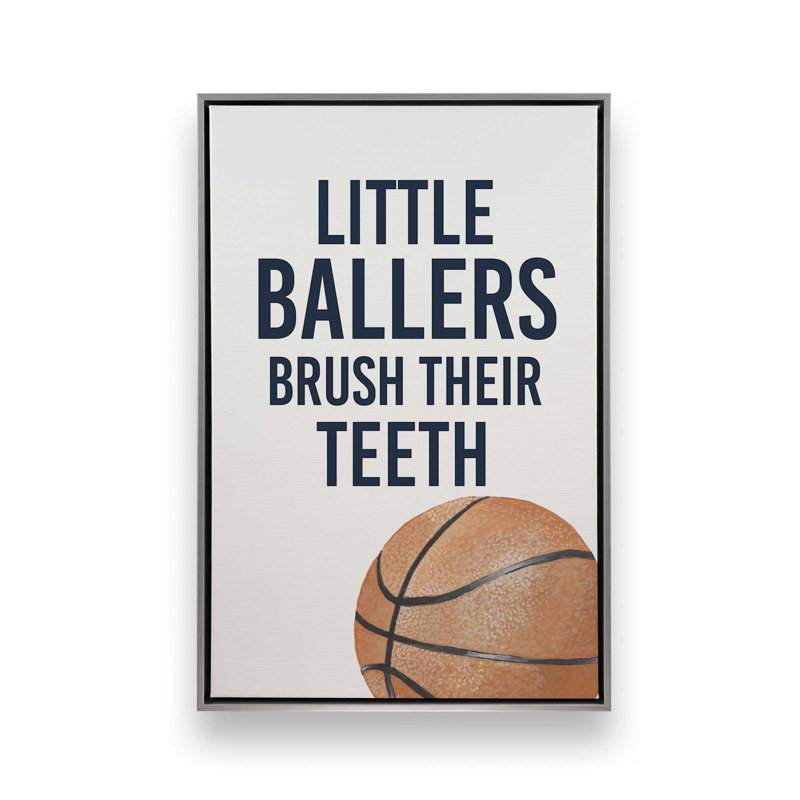 Les petites balleuses se brossent les dents, H 36,75 po x l 24,75 po, Cadre flottant, Chrome poli