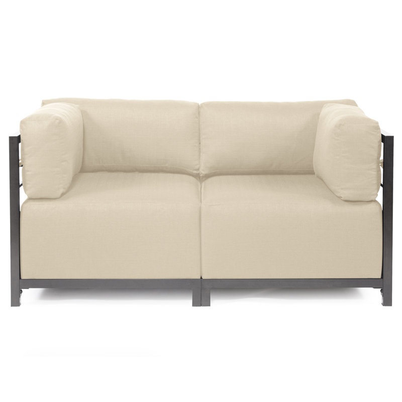 Fauteuil Woodsen, Polyester - sable argenté, Titane