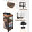 Record Player Stand, 3 Tier End Table With Double Layer Iron Wire Mesh Turntable Stand Vinyl Record Table Storage Up To 100 Albums, Black