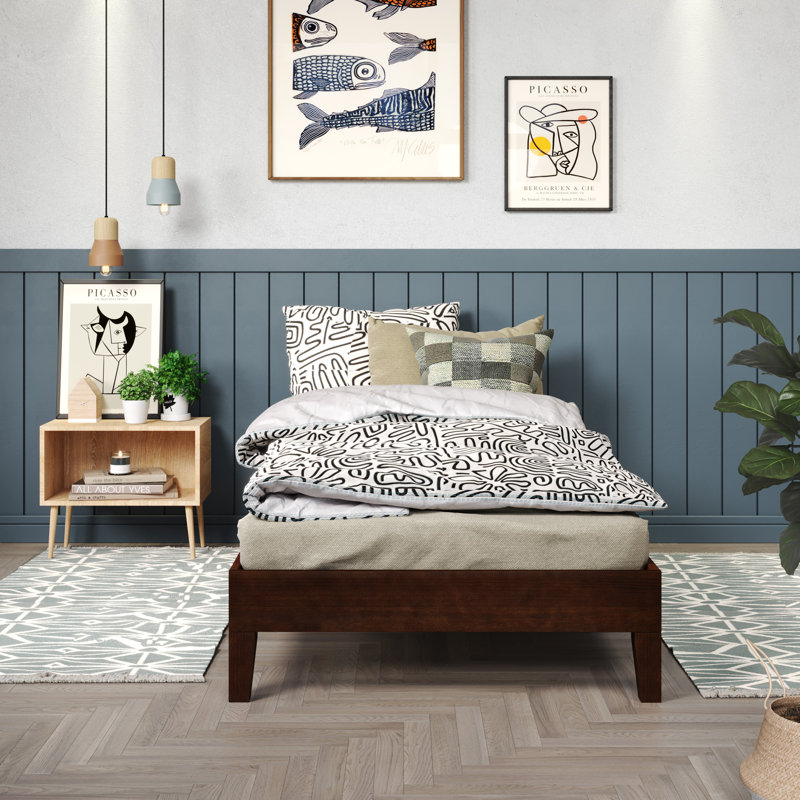 Nix - Platform Bed, Twin, Dark Brown