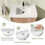 Meuble-lavabo simple avec plateau de meuble-lavabo 29,57 po Joandre