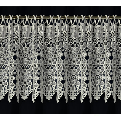 Thelonius Lace Semi Sheer Curtain Single Panel