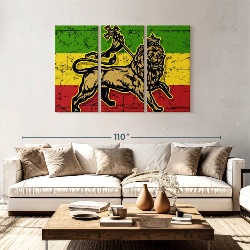 Borges Lion Of Judah, 48" H x 74" W