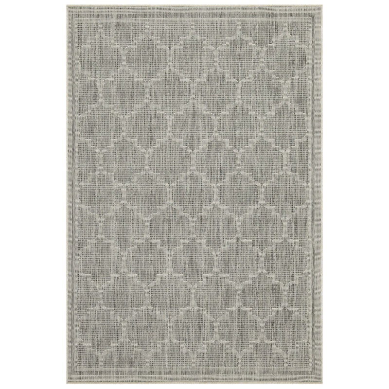 Sunshine Indoor/Outdoor Area Rug, Rectangle 5'3" x 7'3", Silver