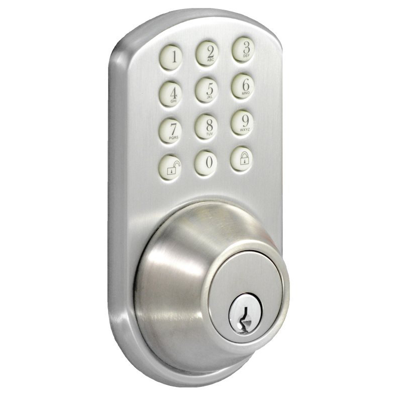 Verrou électronique à entrée sans clé h-series, Nickel satiné
