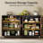 58'' Buffet Table Sideboard Cabinet, Mid-Century Modern Fluted Credenza with Storage Shelves for Dining Room, Living Room, Small Spaces-1540088192-1540088198