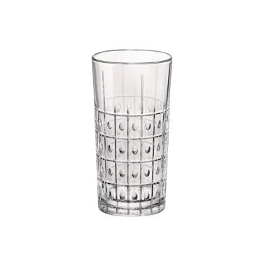 Bormioli Rocco Line 13.25 oz. Long Drink Drinking Glasses, Clear