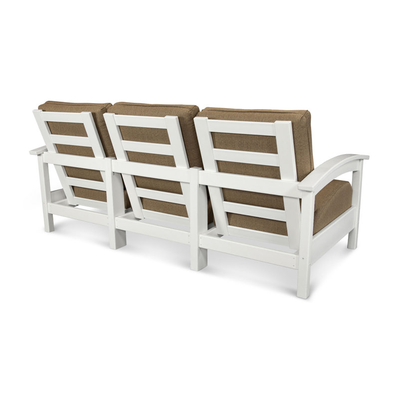 Rockport Club Sofa, Classic White / Sesame