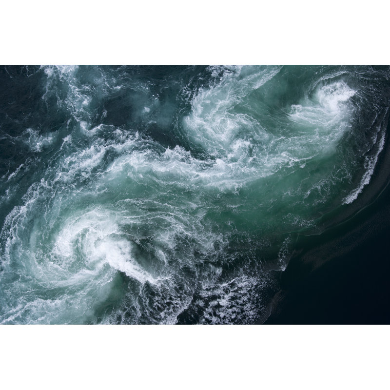 Aerial View At Mighty Current Tide by Relaxfoto.De - Wrapped Canvas Print, 81cm H x 122cm W x 3.8cm D