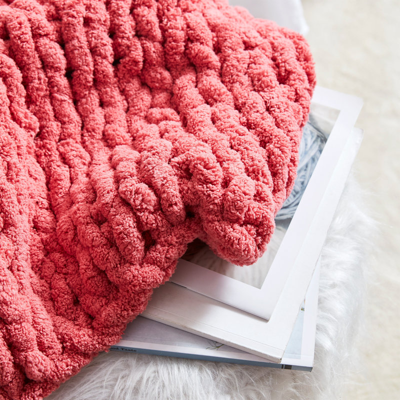 Très grand jeté Cozy Potato Chunky, Rouge