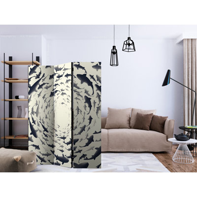 53 " W x 68 " H 3 - Panel Solid Wood Folding