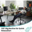 Fauteuil de bureau ergonomique, fauteuil de direction inclinable avec appui-tête réglable et soutien lombaire, accoudoirs rabattables-2032527472
