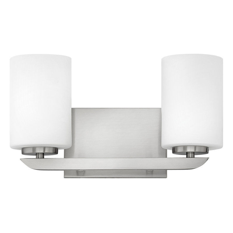 Éclairage pour meuble-lavabo 2 lumières Kyra, Nickel poli
