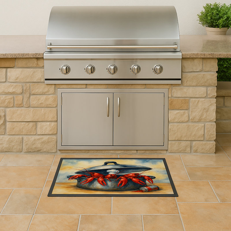 Crawfish Cooking Doormat, 18" W x 27" L