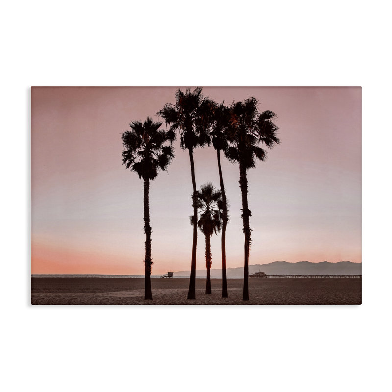  «Cluster of Palm Trees», art mural sur toile par Natalie Carpentieri, H 16 po x l 24 po