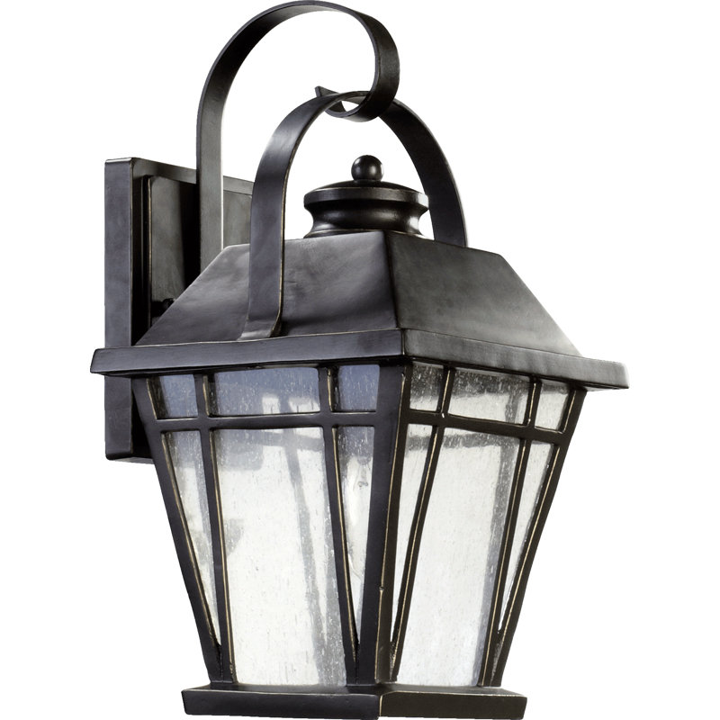Lanterne murale d’extérieur noire Earby, H 15,5 po x l 8 po x P 9,25 po