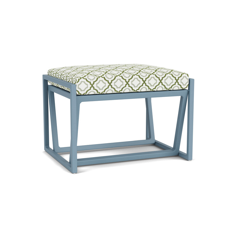 Summit Outdoor Ottoman, Stillwater, Savannah Green