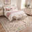Abadou Vintage Floral Dusty Pink Machine Washable Area Rug with Non-Slip Backing-1611783321
