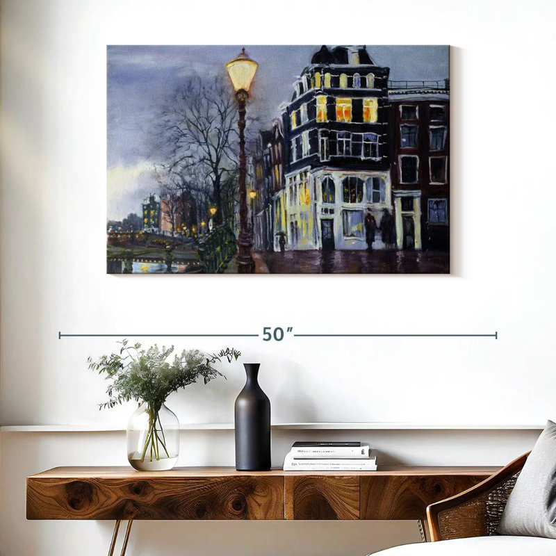 Sirci au crépuscule, Amsterdam, H 26 po x l 39 po