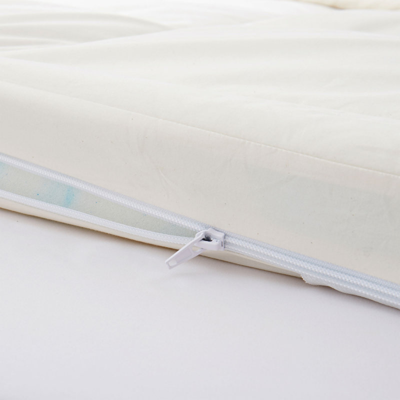 Surmatelas en mousse à mémoire de forme en coton biologique, Simple