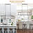 Island Light For Kitchen, 10-lights Farmhouse Chandelier Rectangular Pendant Lighting